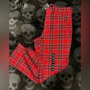 Torrid Red Plaid Pants